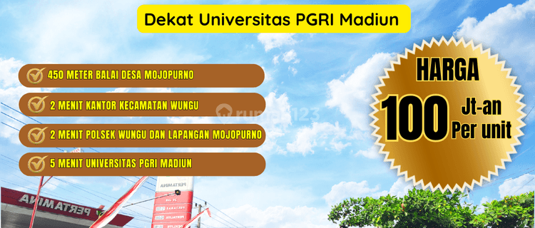 Tanah Murah Dekat Polsek Wungu 100 Jutaan di Mojopurno Madiun 1