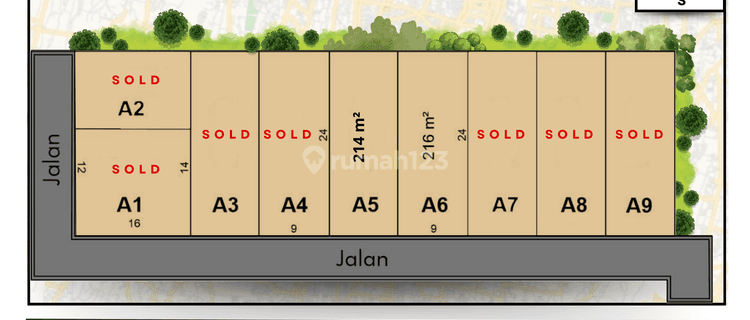 Dekat Balai Kota Tanah Murah Jogja Sleman Siap Bangun  1