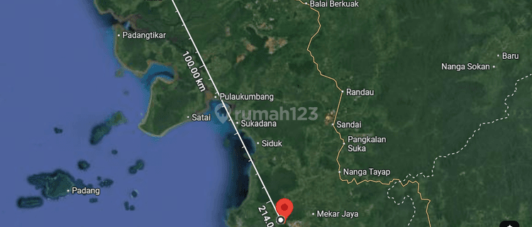 Dijual  tanah LT : 76500  Jl Pelang Tumbang Titi, (berbatasan dgn First Resources), Ketapang, Kal-bar 1
