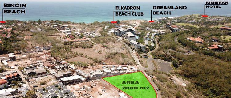 Land For Lease Ocean View Walking Distance To Bingin Beach Pecatu 1