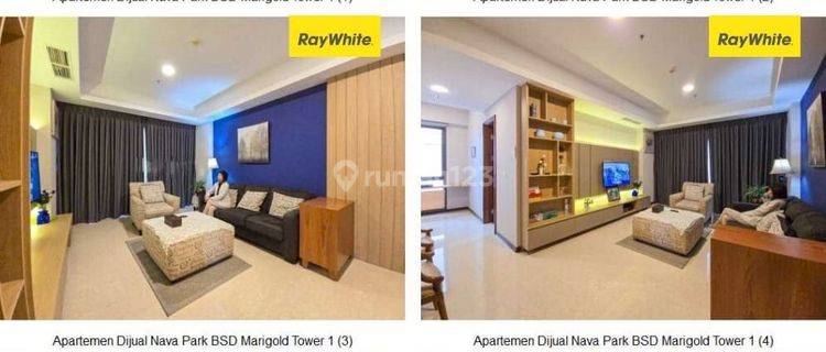 Dijual Apartement Nava Park Bsd Furnished, Tower Marigold 1 1