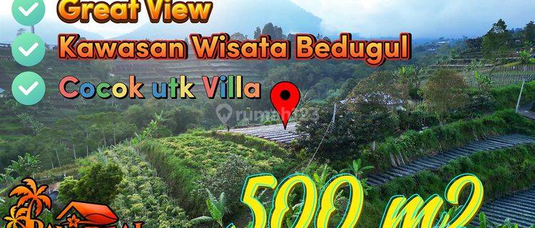 View Perkebunan, Gunung Dan Kota Denpasar 500 M2 di Baturiti 1