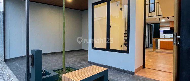 Rumah bergaya jepang modern semi furnish 1