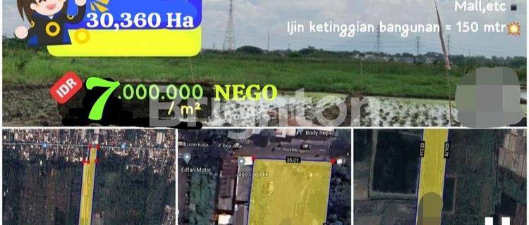 TANAH KOMERSIAL NOL JALAN RAYA LAKARSANTRI DEKAT CITRALAND SURABAYA BARAT 1