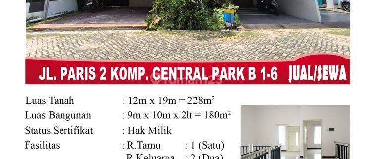 Rumah Sewa Komplek Central Park Pontianak 1