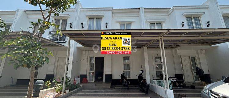 Disewakan Rumah 2 Lantai Full Furnished Bebas Banjir Akses Langsung Tol Tambun Grand Wisata, Bekasi 1