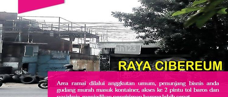 Murah Gudang Luas Dilalui Angkutan Umum, Cibereum, Cimahi 1