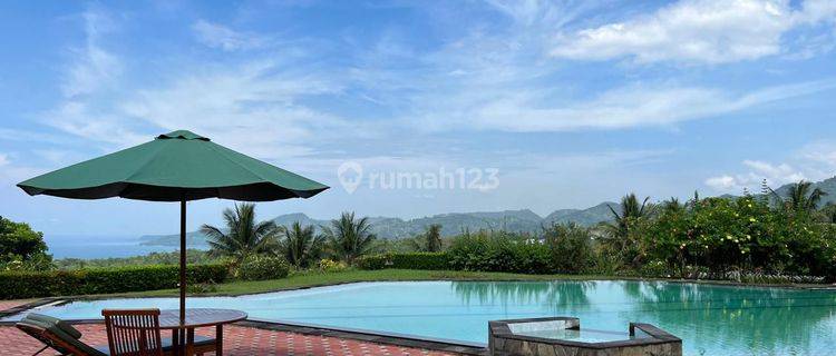 JUAL TANAH BONUS VILA DENGAN VIEW PEGUNUNGAN DAN LAUT DI PELABUHAN RATU SUKABUMI 1