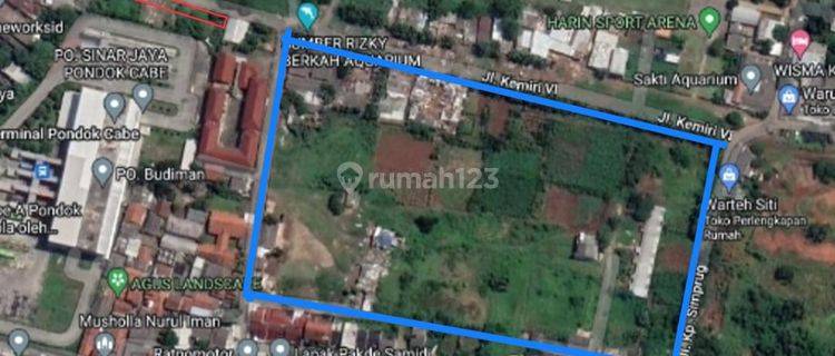 Dijual Tanah Matang Siap Bangun, Cocok Untuk Perumahan Pondok Cabe 1