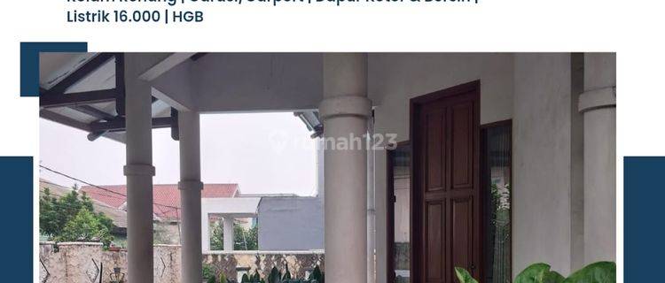 Jual Rumah 2 Lantai Bagus Furnished HGB di Bintaro Sektor 1, Jakarta Selatan 1