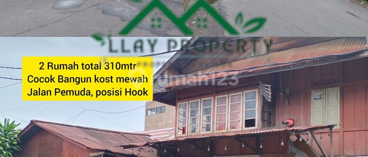 Tanah Di Lewati 2 Jalan, Hook, Cocok Buat Kost Mewah Di Jalan Pemuda, Kembang, Sario 1