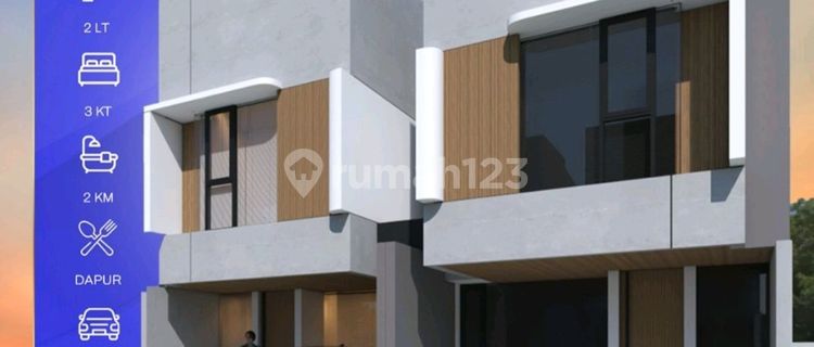 Rumah 2 Lantai,dp 0%,tanda Jadi 10 Jt.langsung Akad. ,lokasi Telkommas Makassar.siap Huni 1