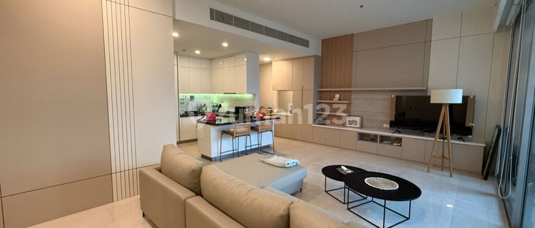 For Sale Anandamaya Residence Apartment, Central Jakarta High floor view of Shangri-La 1