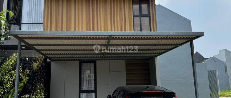 Dijual Rumah Di Kota Wisata Shm Baru Ditempati 3 Bulan, Furnish Area Depan Taman 1