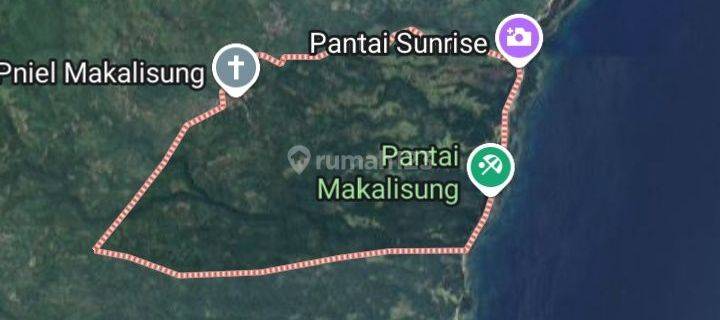 Tanah Pasir Putih Pantai Makalisung Pas Buat Area Wisata Pantai  1