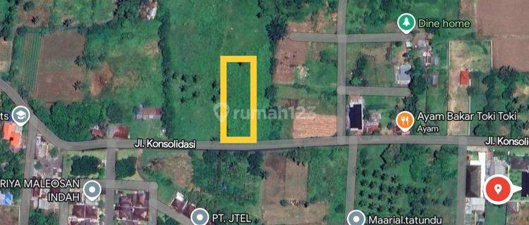 Tanah 690 m²di Jl Konsolidasi Depan Perum Griya Maleosan  1