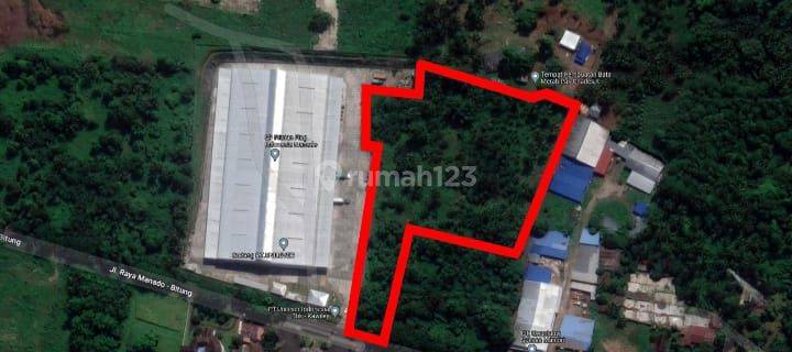 Tanah 1,6h samping gudang Unilever kauditan cocok buat gudang  1