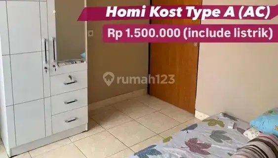 KOS PUTRI MAHASISWA/PEKERJA AC - HOMI KOST 1