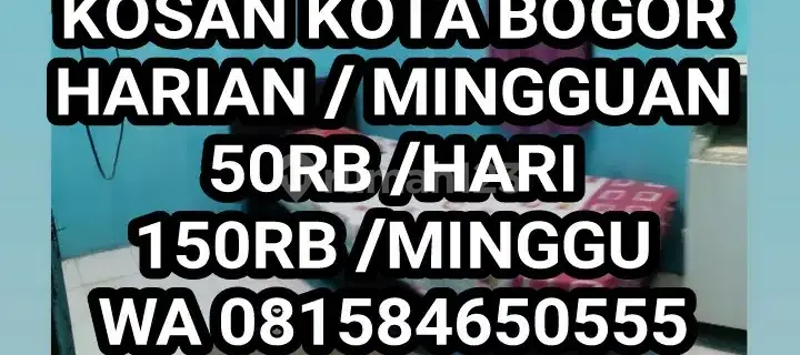 DAILY WEEKLY BOARDING HOUSE BOGOR CITY 1