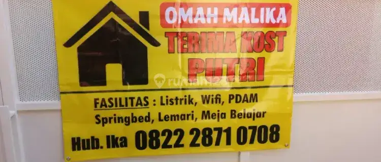 Kost Muslimah 200m dr kampus Unisma 1