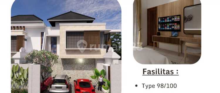 For Sale New 3-Bedroom House with Private Pool in Kuta 1