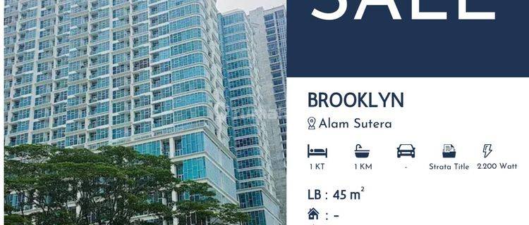 Dijual Cepat Apartemen Brooklyn Alam Sutera Furnished Type 1BR 1