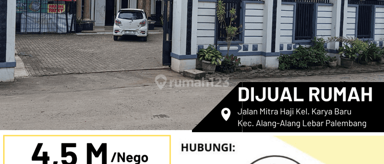 Rumah Dijual dekat Asrama Haji Km 10 Palembang 1