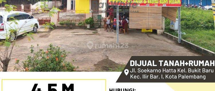 Dijual Tanah dan Rumah di Jalan Soekarno Hatta Palembang 1