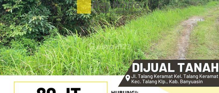 Dijual Tanah Kavling di Talang Keramat Banyuasin 1