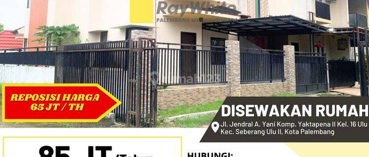 Rumah Disewakan dekat Kampus Muhammadiyah Palembang 1