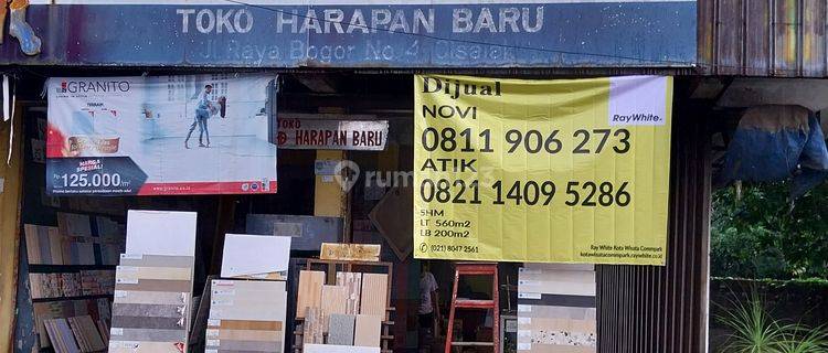 Dijual Dibawah Harga Pasaran Tempat Usaha,toko Bahan Bangunan Berlokasi.sangat Strategis Persis Depan Jalan Raya Bogor Cimanggis Cisalak 1