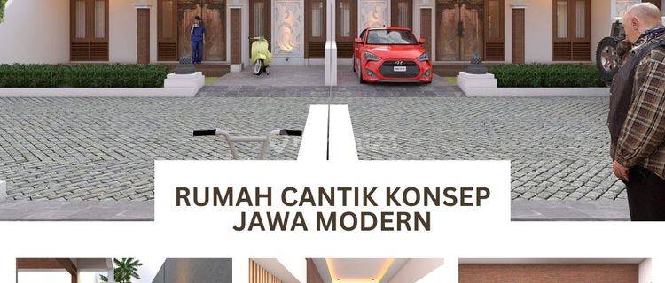 Dijual Rumah Cantik Konsep Jawa Modern 1