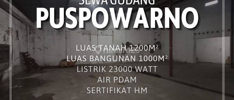 Disewakan Gudang Di Puspowarno Tengah Semarang 1