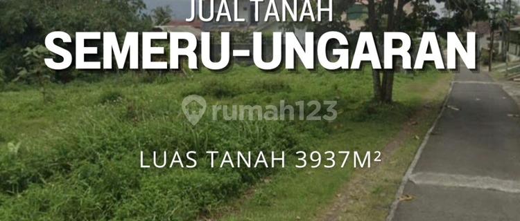 Land on Jalan Semeru Ungaran, suitable for residential or slow living plots, fertile land and 3.2 km from the Ungaran toll gate, 35 meters from the main Ungaran Semarang road. 1