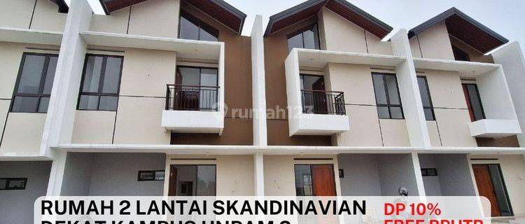 S525.rumah 2Lt Strategis Scandinavian Free Biaya Bakti Jaya Setu 1