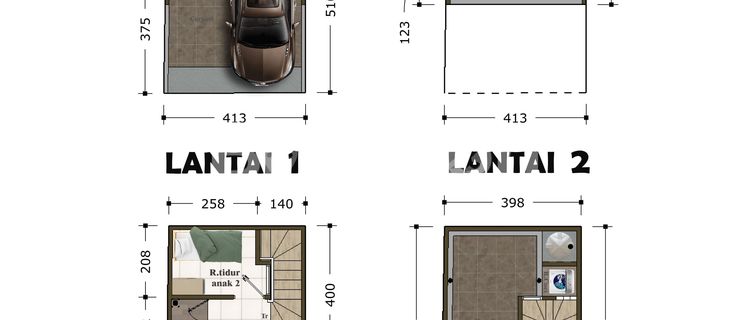 DIJUAL RUMAH HUNIAN BANGUNAN BARU MINIMALIS 3 LANTAI SHM  HUNIAN DI TENGAH KOTA JAKARTA SANGAT MURAH LOKASI DI KEMAYORAN - GUNUNG SAHARI 1