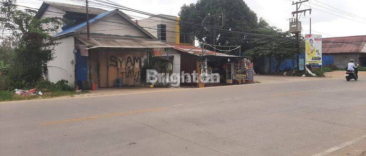 MURAH TANAH BESERTA BANGUNAN PINGGIR JALAN RAYA LOA JANAN ILIR SAMARINDA SEBERANG 1