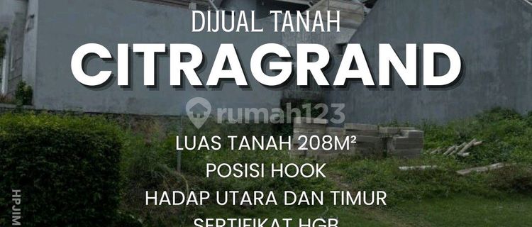Tanah Kavling di Citragrand 208M² Sambiroto Tembalang Semarang. 1