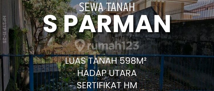 For Rent, Land on S Parman Street, Gajah Mungkur, Semarang. South. 1