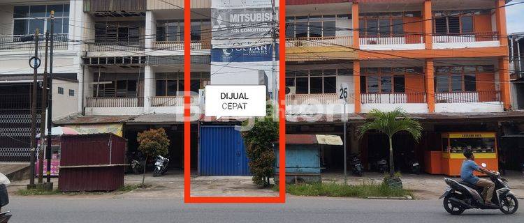 RUKO 3 LT LOKASI STRATEGIS PINGGIR JALAN UTAMA COCOK UNTUK USAHA SIANTAN PONTIANAK UTARA 1