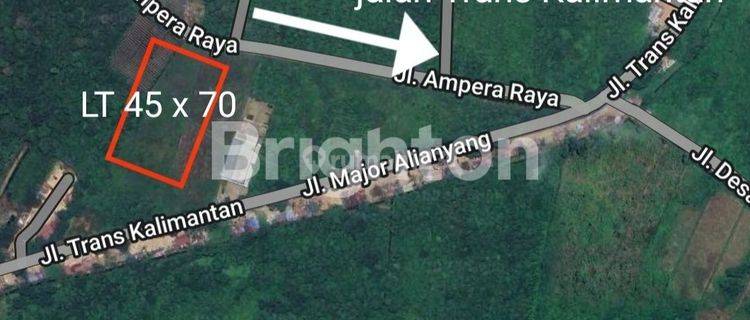 LAHAN PINGGIR JALAN RAYA SIAP BANGUN AMPERA RAYA KUBU RAYA 1