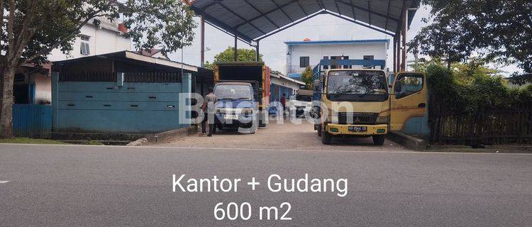 SPECIAL PRICE KANTOR + GUDANG DI SEGITIGA EMAS KOTA PONTIANAK TURUN HARGA 2M 1