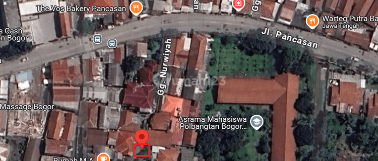 Tanah di Jalan Pancasan,gang Nurwiyah, Bogor Barat, SHM 72 m² 1