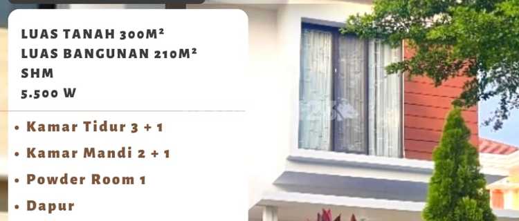 Di Jual Rumah Besar Mewah Semi Furnished , Siap Pakai di Bsb Semarang 1