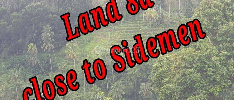 Land For Sale Close To Sidemen Traditional Village Bali Tanah 8,5 Shm Are