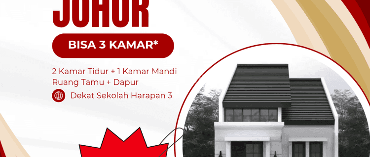 Rumah Murah Hanya 248 Jt Lokasi Johor 1