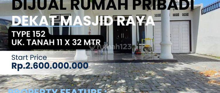 Rumah Luas 11 X 32 Dekat Masjid Raya 1