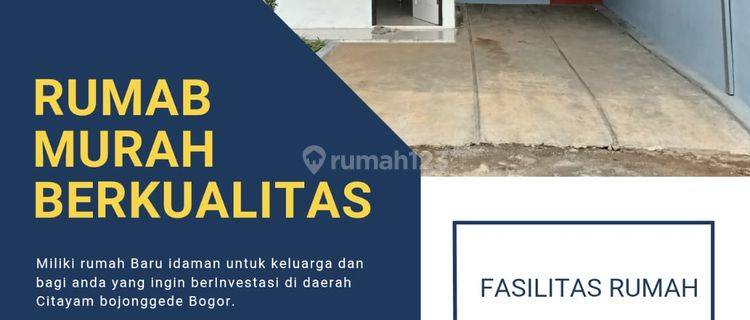 rumah cluster murah lokasi strategis bebas banjir di citayam 1