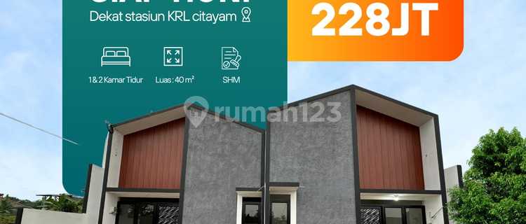 Pu Rumah Scandinavian 200 Jutaan Dekat Ke Stasiun Depok 1