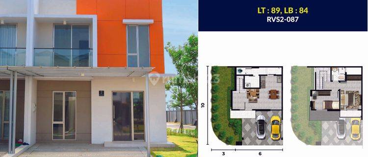 JUAL CEPAT ! RUMAH di Pantai Indah Kapuk 2 Cluster RIVERSIDE, Hadap Timur Hoek, Siap Huni 1